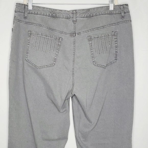 Jones New York Lexington Straight Jeans Size 20W Hi-Rise Secret Slimming NEW - Picture 5 of 15